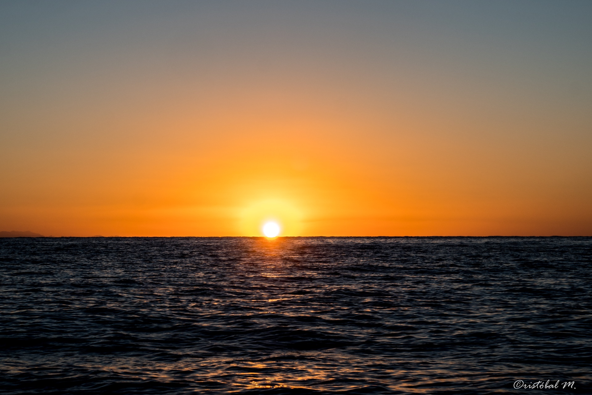 Golden Red Sea sunset seen from a Maro Redsea private charter